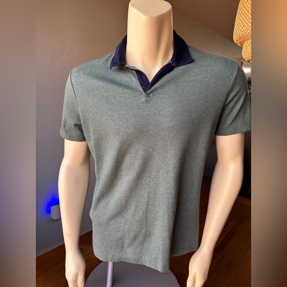 Banana Republic Short Sleeve *Luxury Touch* Dress Polo | No Button - Picture 1 of 8